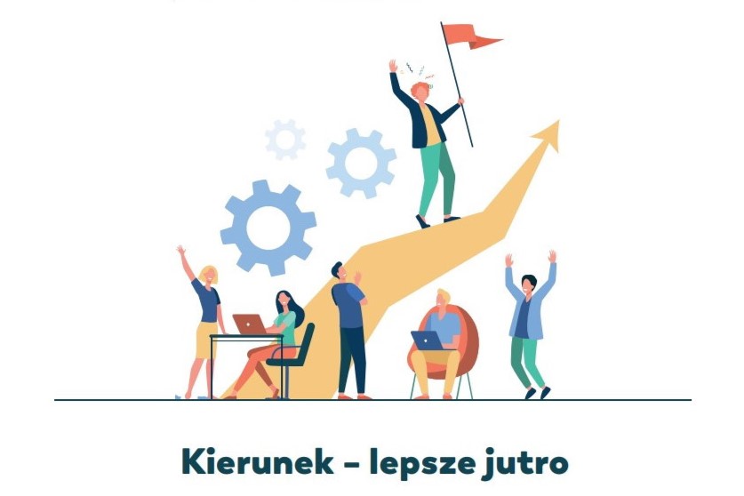 Grafika przedstawiająca projekt Kierunek - lepsze jutro